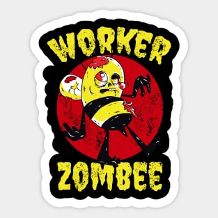 Worker Zombee Sticker